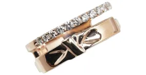 & Other Stories Anillo de diamante de oro rosa K18PG tamaño 5 en excelente estado Dorado 