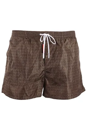 Bañador Dsquared2 verde militar logo