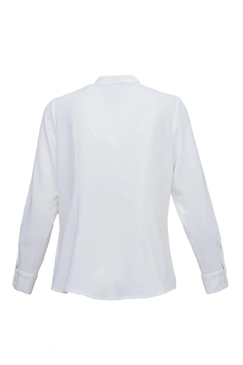 Blusa con Olán en el Escote para Mujer Cherry 23458