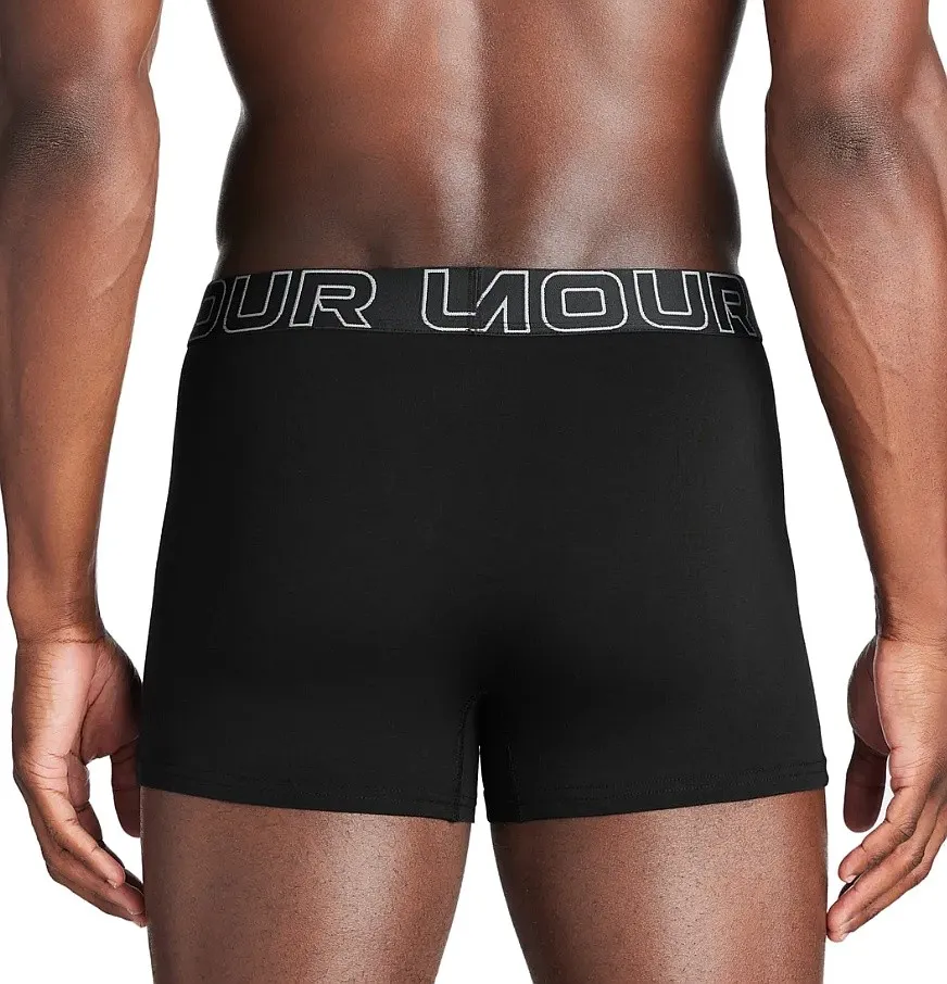 calzoncillos Under Armour Performance Cotton 3in 3 Pack - Black/Steel - men´s