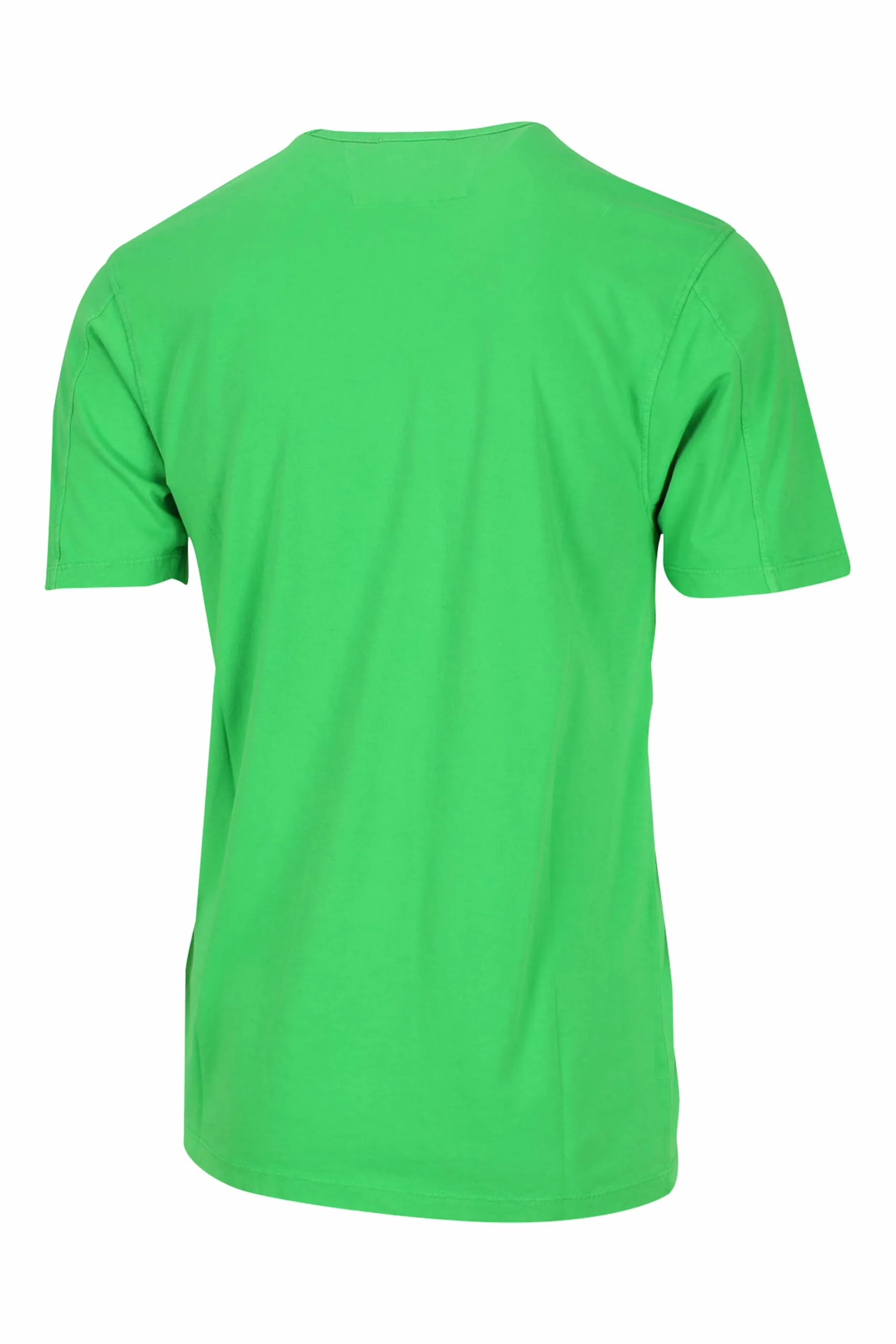 Camiseta verde con minilogo centrado