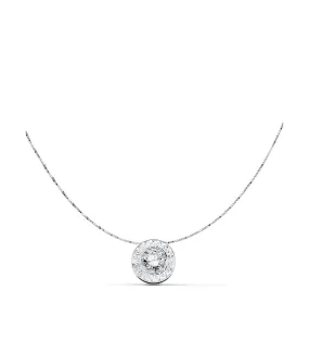 Collier Anna serti Clos Or Blanc 18 K