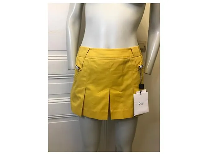 Dolce & Gabbana Falda corta Amarillo 