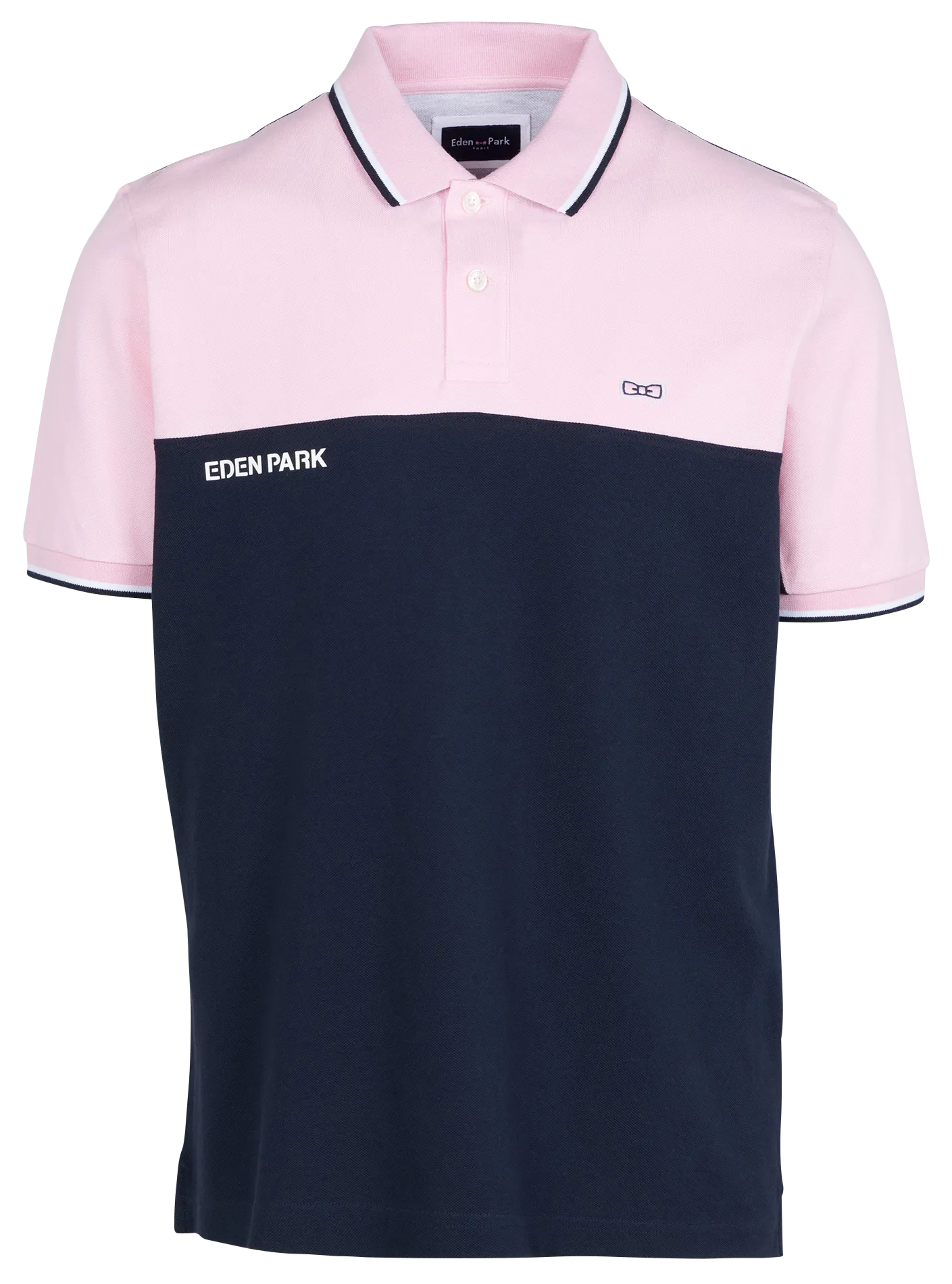 EDEN PARK Polo regular fit de algodón en rosa