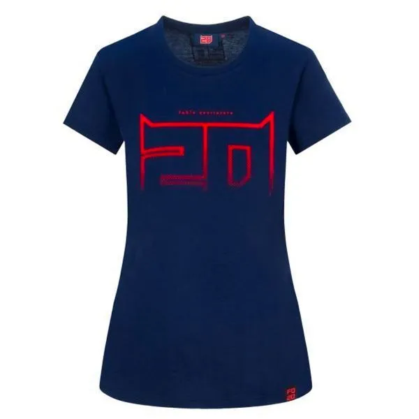 FABIO QUARTARARO T-Shirt Flock 20 Woman Blue 