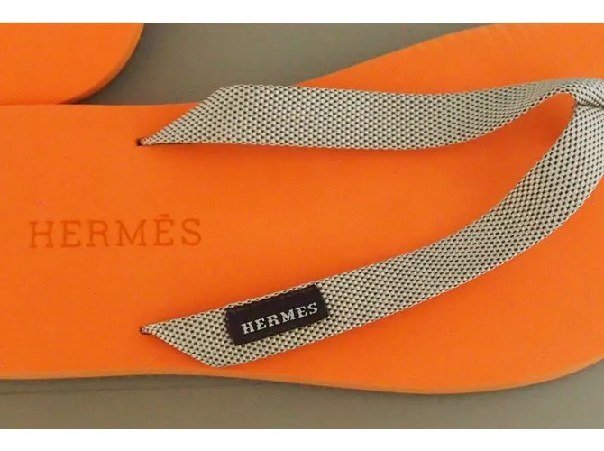 Hermès Sandalias Naranja 