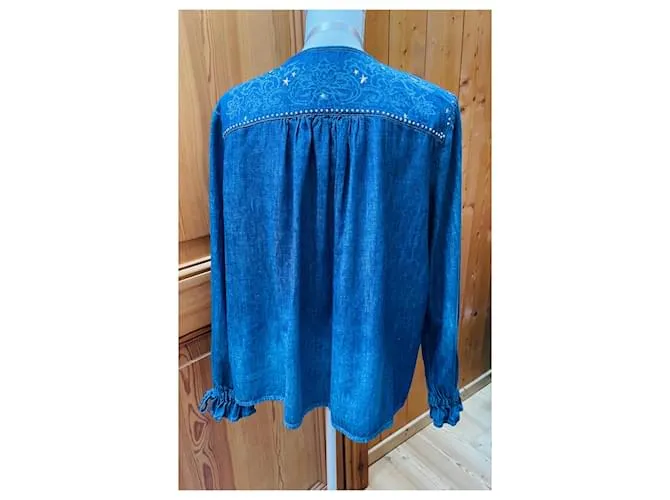 Just Cavalli top de mezclilla Azul 