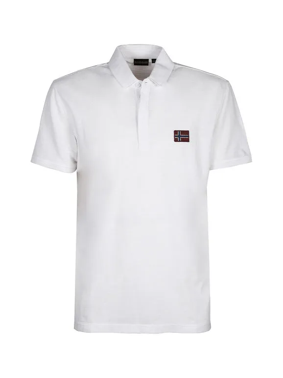 Napapijri Polo de hombre de algodón de manga corta