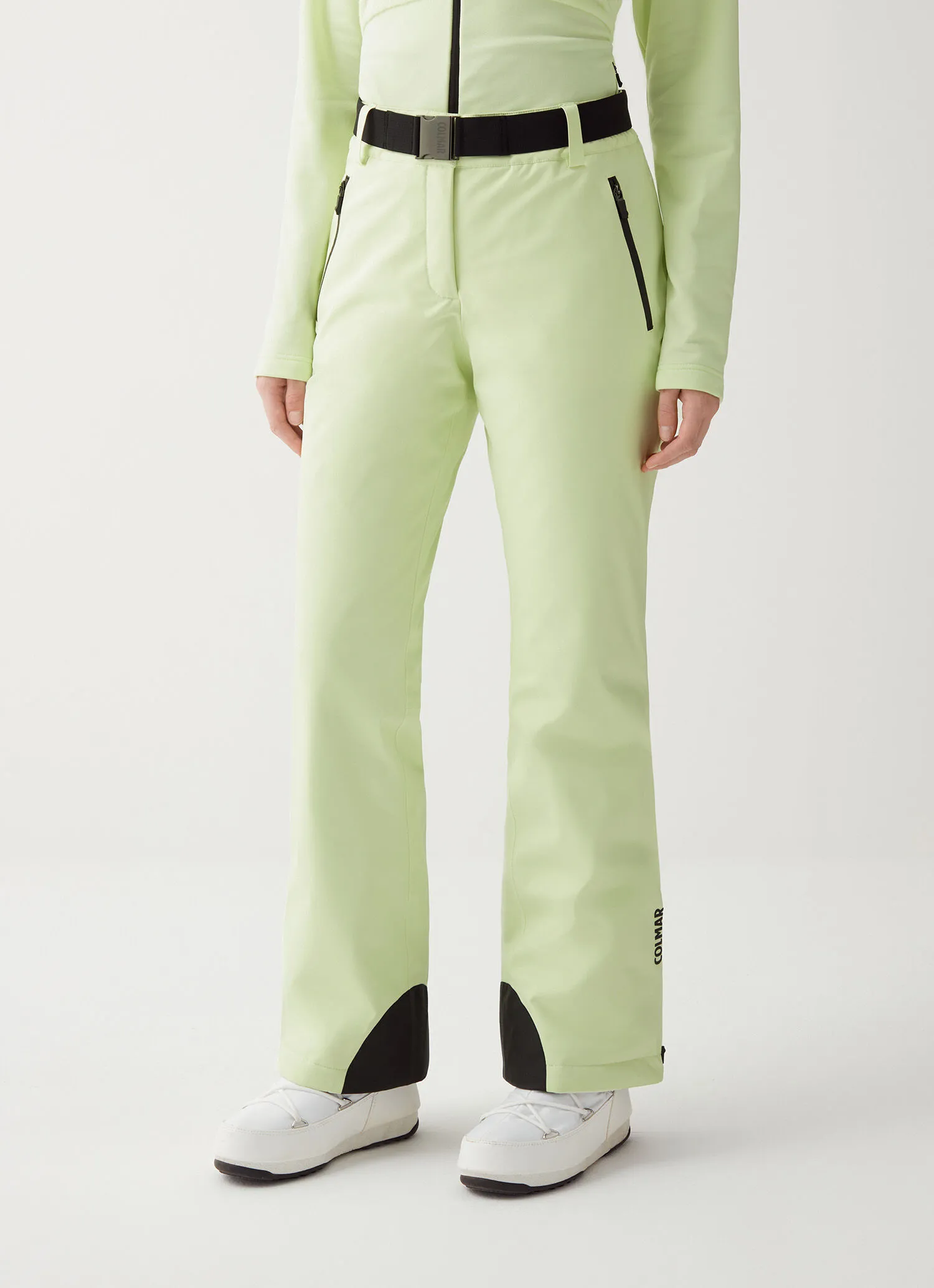 Pantalón de esquí relleno con cinturón