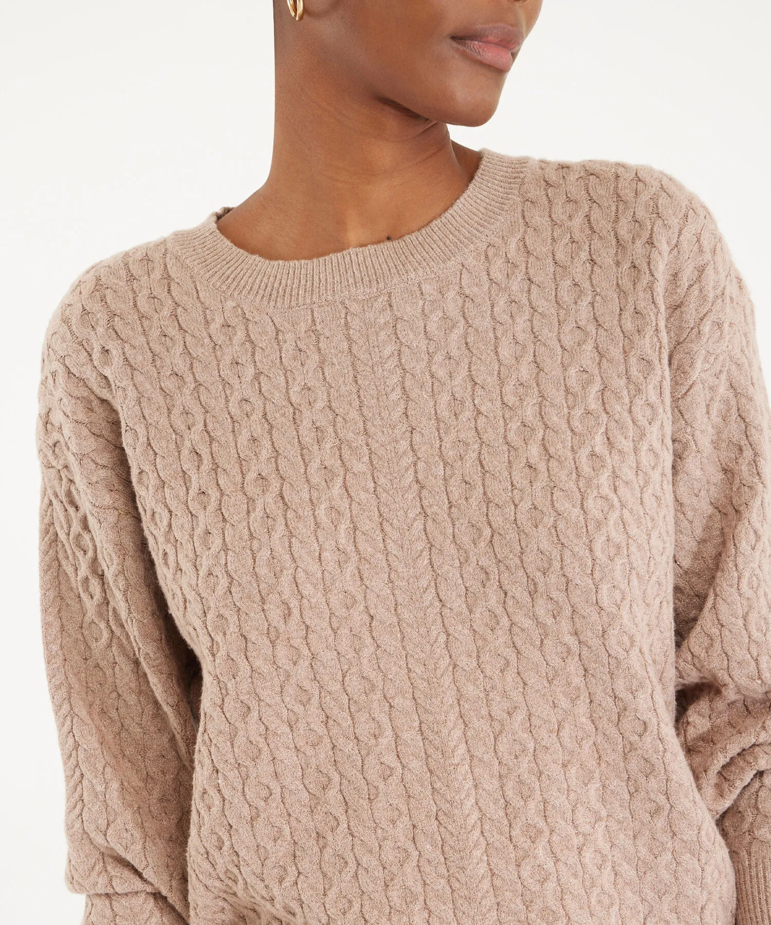 Saco Cuello Redondo Manga Larga-