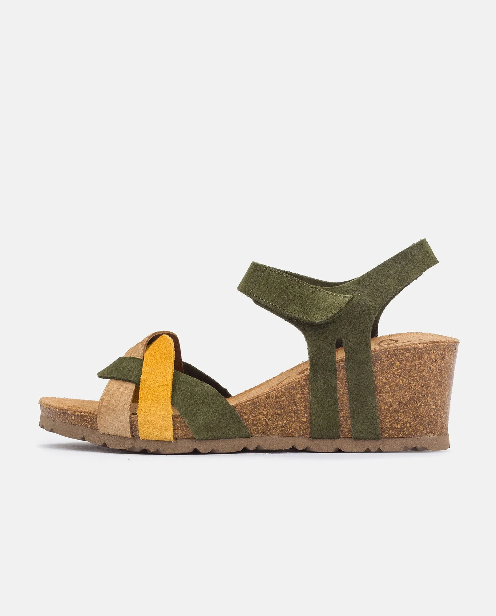 Sandalia de cuña Cadiz 140 verde