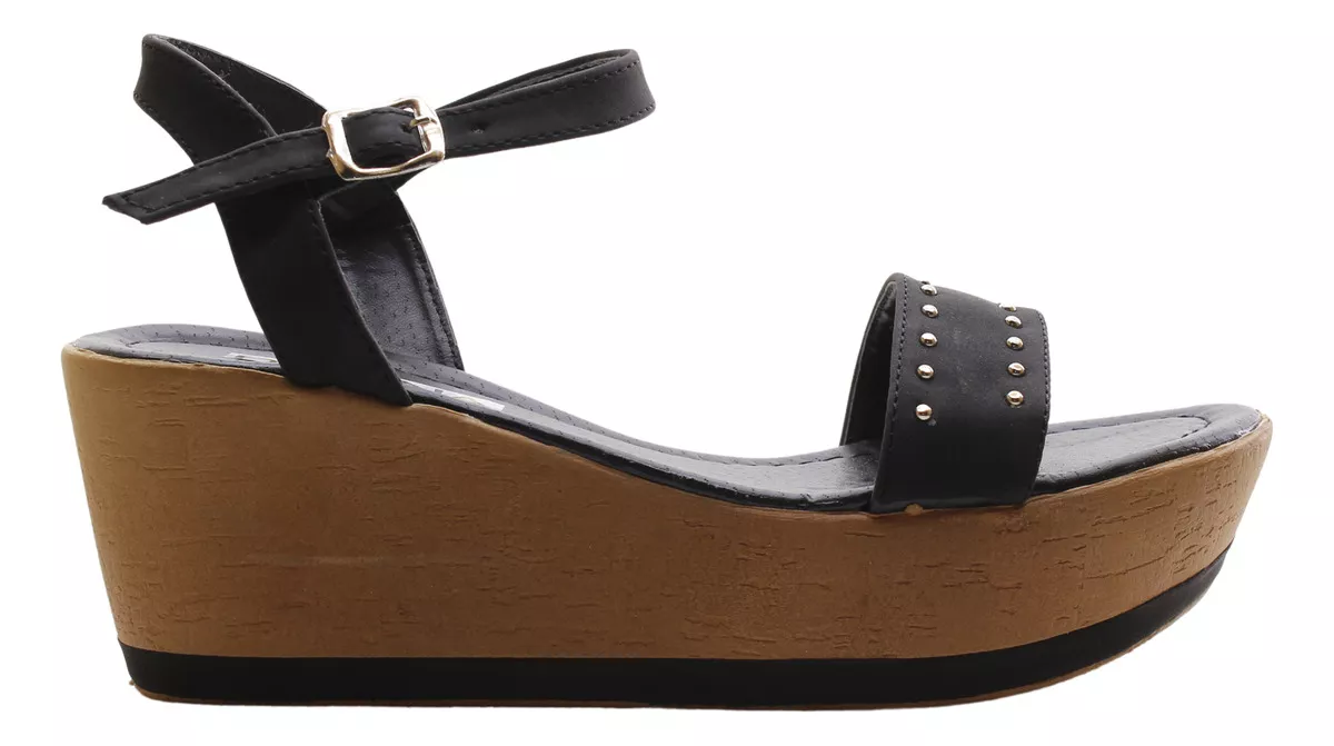 Sandalias Taco Chino Dama Mujer Comodas 392 Tachas Carg