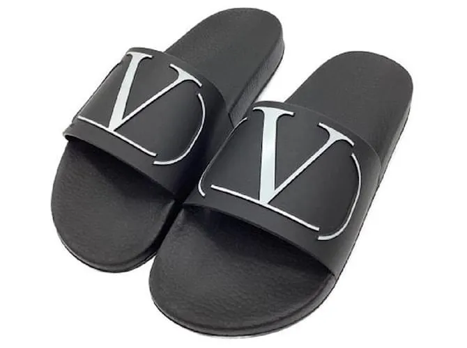 ****Sandalias VALENTINO GARAVANI Logo Negro 