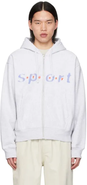 Stüssy Gray Dot Sport Hoodie