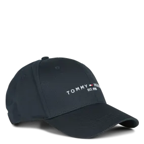 TOMMY HILFIGER Gorra bordada de algodón orgánico en azul